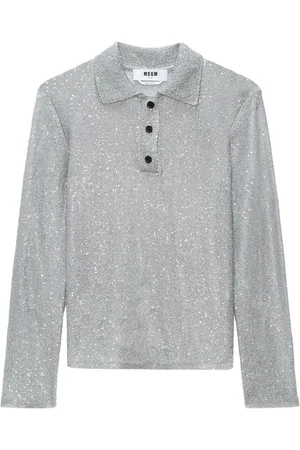 Msgm Polo con apliques