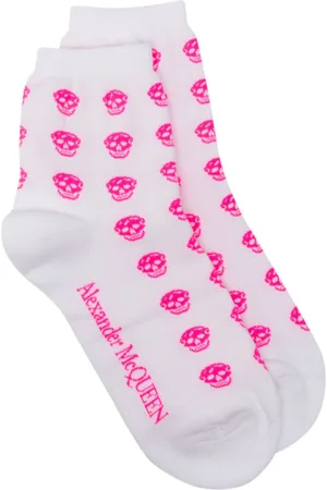 Alexander McQueen Calcetines con calavera en intarsia