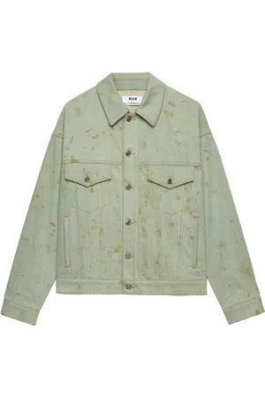 Msgm Chaqueta vaquera con detalle de manchas