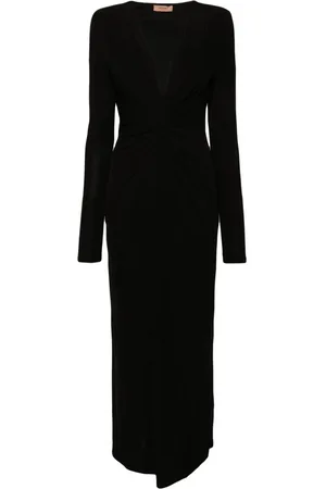Twin-Set Vestido largo con detalle drapeado