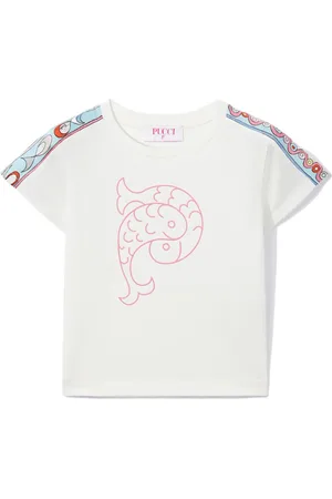 PUCCI Junior Camiseta con logo estampado