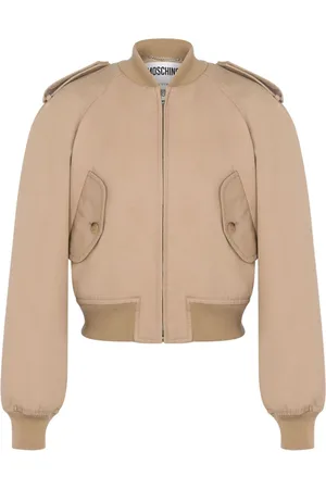 Moschino Chaqueta bómber corta con manga raglán