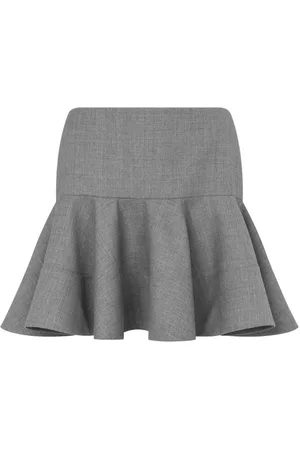 Moschino Falda con dobladillo de volantes