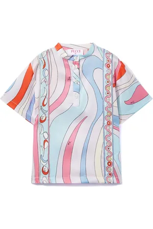 PUCCI Junior Camisa con estampado Marmo
