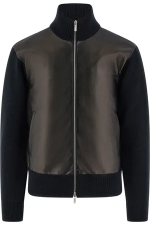 Salvatore Ferragamo Chaqueta con apliques de cuero