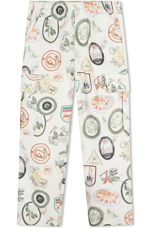 Kenzo Pantalones cargo con sello estampado