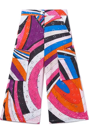 PUCCI Junior Pantalones con estampado Iride