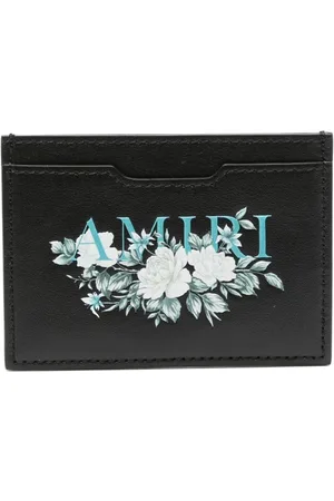 AMIRI Tarjetero con motivo floral