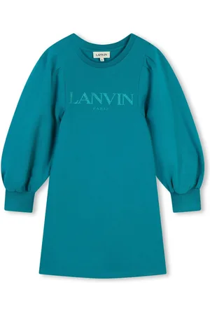 Lanvin Vestido con logo estampado