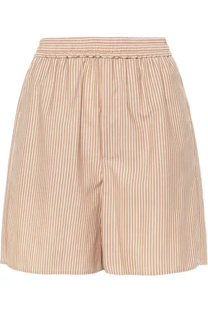 Auralee Pantalones cortos a rayas