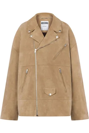 Moschino Chaqueta biker con cremallera