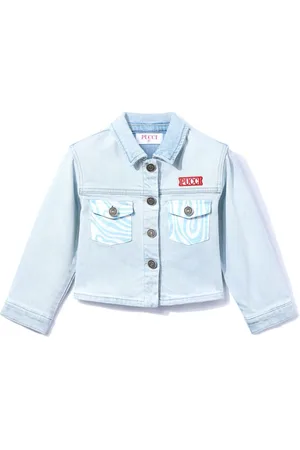 PUCCI Junior Chaqueta vaquera con logo bordado