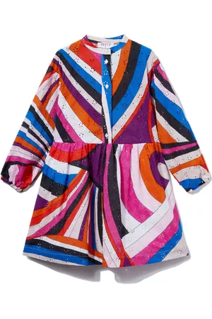 PUCCI Junior Vestido con estampado Iride