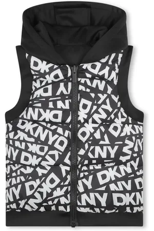 DKNY Chaleco reversible con logo estampado