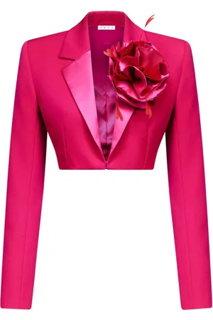 AREA Blazer corto Flower Corsage