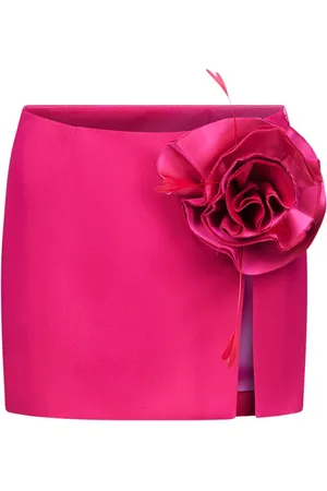 AREA Falda corta con aplique floral