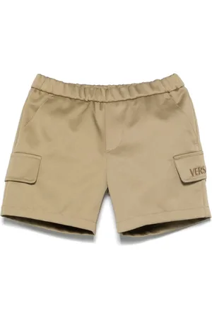 VERSACE Bermudas con logo bordado