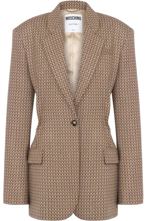 Moschino Blazer con logo estampado