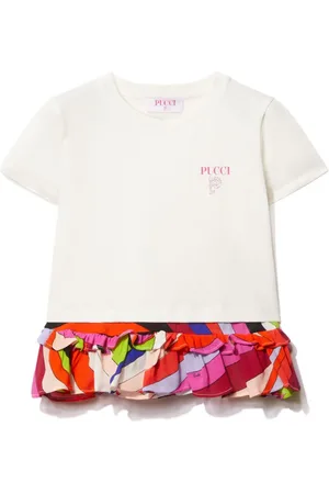 PUCCI Junior Camiseta con logo estampado