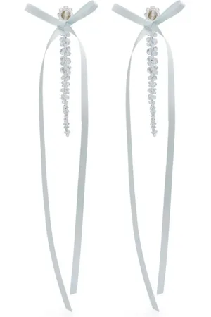Simone Rocha Pendientes con detalle de lazo