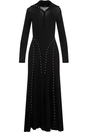 Simone Rocha Vestido midi de canalé