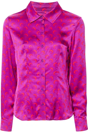 Marine Serre Camisa con luna estampada