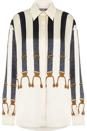 Moschino Camisa con cinturón estampado