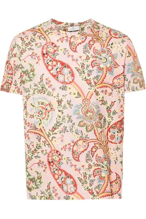 Etro Camiseta con motivo de cachemira
