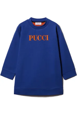 PUCCI Junior Vestido con logo estampado