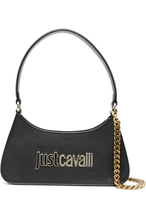 Roberto Cavalli Bolso de hombro con placa del logo