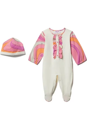 PUCCI Junior Set de pelele con estampado Marmo