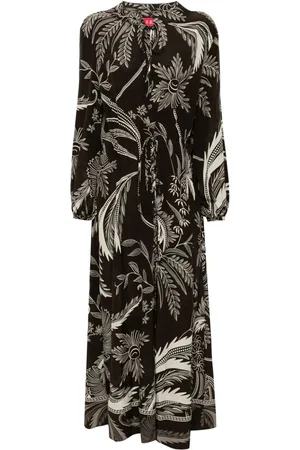 F.R.S For Restless Sleepers Vestido con estampado botánico