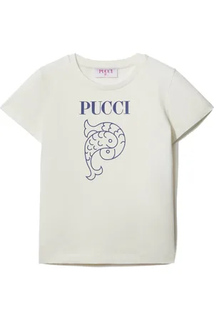 PUCCI Junior Camiseta con logo estampado
