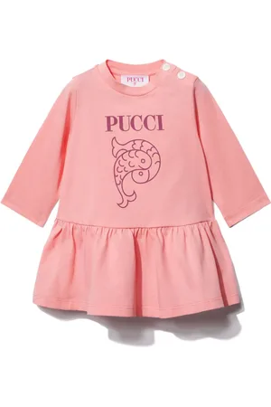 PUCCI Junior Vestido con logo estampado