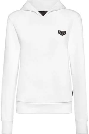 Philipp Plein Sudadera con capucha y placa del logo