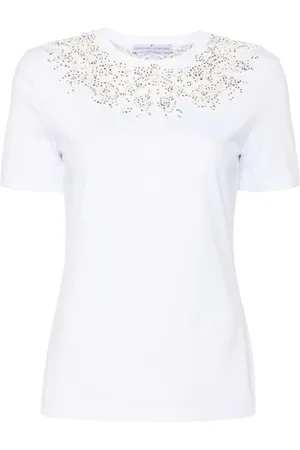 ERMANNO SCERVINO Camiseta con detalles de encaje