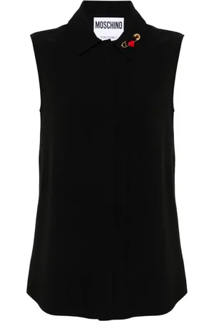 Moschino Blusa Heart Safety Pin