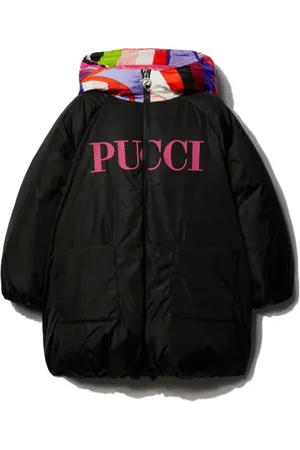 PUCCI Junior Plumífero con logo estampado