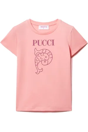 PUCCI Junior Camiseta con logo estampado