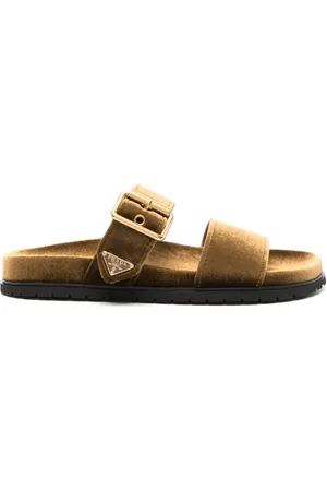 Prada Sandalias con logo triangular esmaltado
