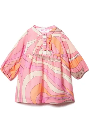 PUCCI Junior Vestido con estampado Marmo