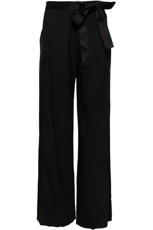 DAVID KOMA Pantalones anchos con lazo