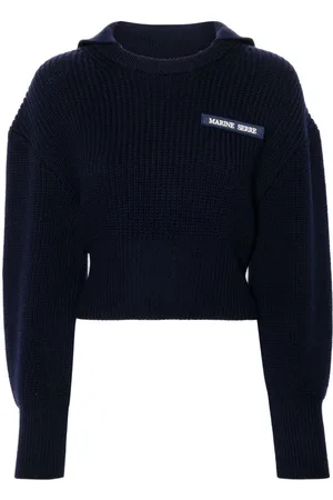 Marine Serre Jersey con cuello marinero