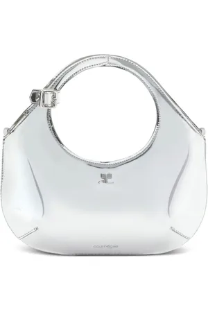 Courrèges Bolso shopper Holy mini con efecto metalizado