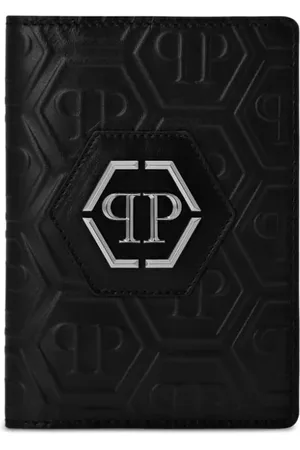Philipp Plein Funda para pasaporte con placa del logo