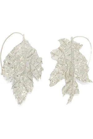 Jil Sander Pendientes con diseño de hoja