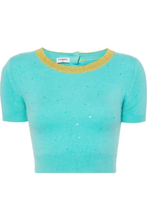 CHANEL Top con lentejuelas 1990-2000