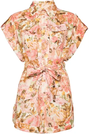 ZIMMERMANN Mono corto con estampado floral