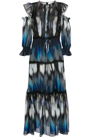 Marchesa Notte Vestido con hombros descubiertos
