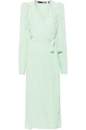 ROTATE Vestido midi en jacquard